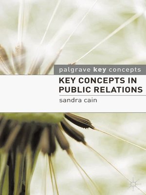 cover image of Key Concepts in Public Relations